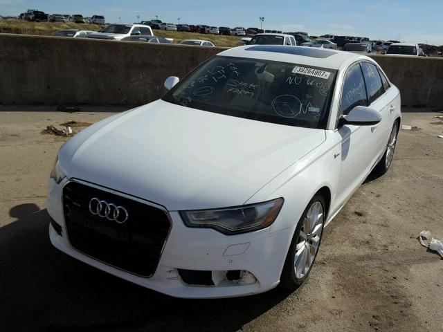 WAUGGAFCXCN065122 - 2012 AUDI A6 PREMIUM WHITE photo 2