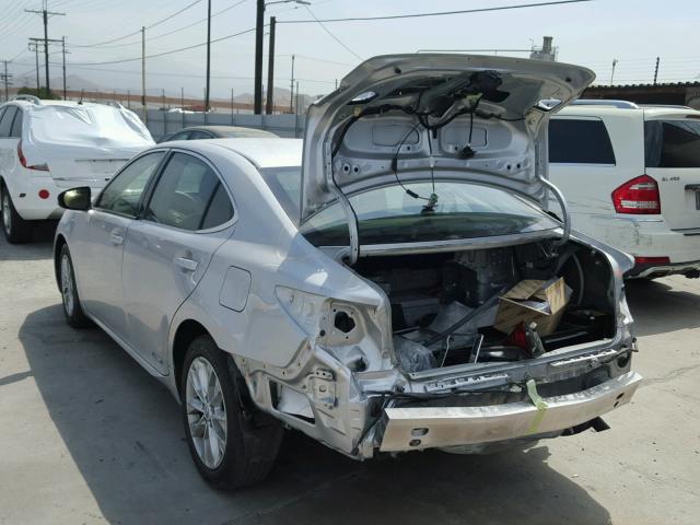 JTHBW1GG3E2076600 - 2014 LEXUS ES 300H SILVER photo 3