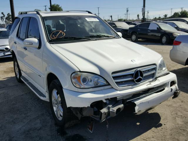 4JGAB57E95A523771 - 2005 MERCEDES-BENZ ML 350 WHITE photo 1