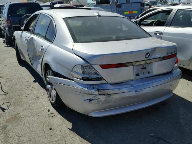 WBAGN63473DR10434 - 2003 BMW 745 LI SILVER photo 3