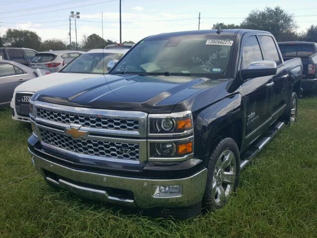 3GCUKSEC3EG255495 - 2014 CHEVROLET SILVERADO BLACK photo 2