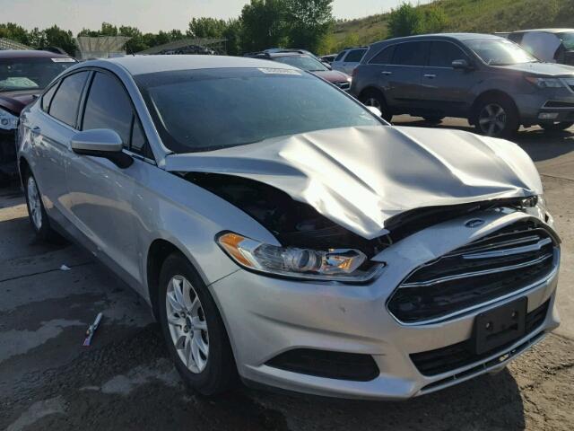 3FA6P0G7XGR246076 - 2016 FORD FUSION S SILVER photo 1