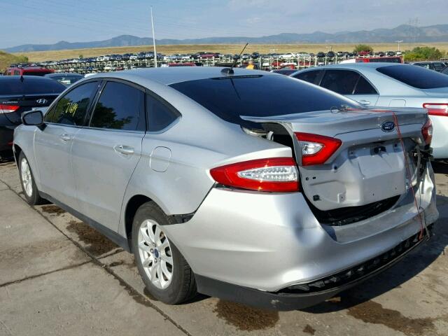 3FA6P0G7XGR246076 - 2016 FORD FUSION S SILVER photo 3