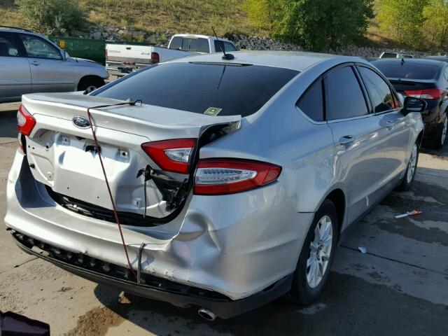 3FA6P0G7XGR246076 - 2016 FORD FUSION S SILVER photo 4