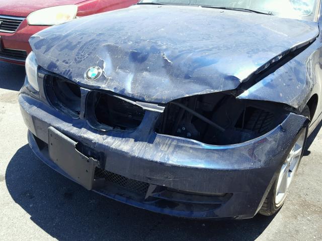 WBAUP9C50AVL89233 - 2010 BMW 128 I BLUE photo 9