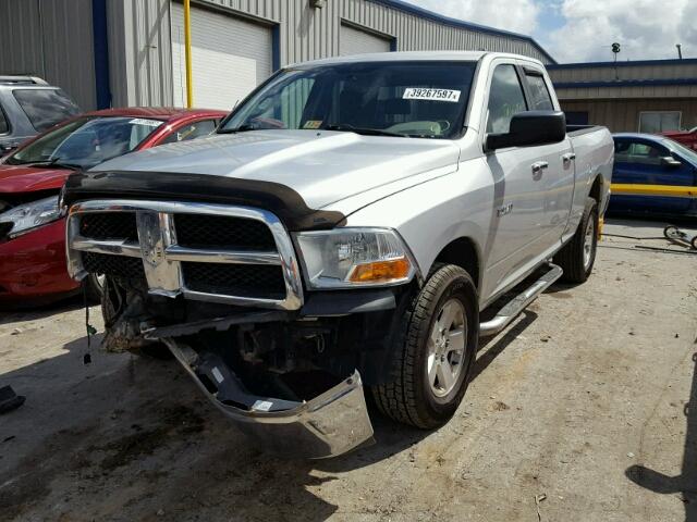 1D7RV1GP4AS113303 - 2010 DODGE RAM 1500 SILVER photo 2