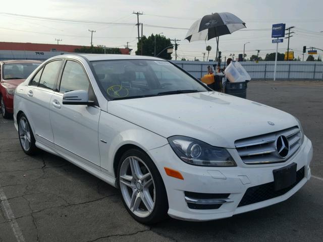 WDDGF4HB5CR198347 - 2012 MERCEDES-BENZ C 250 WHITE photo 1