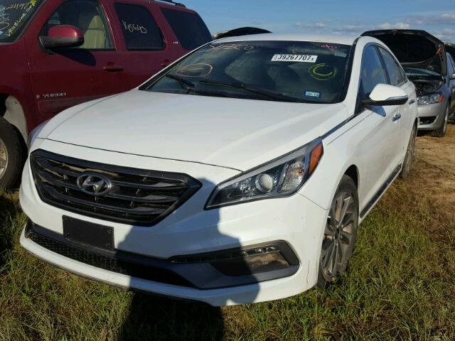 5NPE34AF5FH249462 - 2015 HYUNDAI SONATA SPO WHITE photo 2