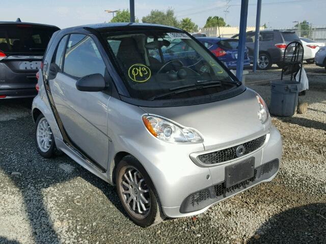 WMEEJ9AA3EK764324 - 2014 SMART FORTWO ELE SILVER photo 1