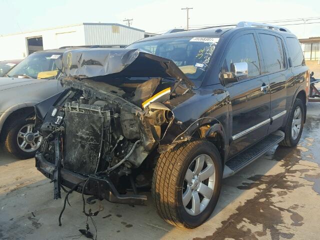 5N1BA0NDXAN617357 - 2010 NISSAN ARMADA SE BLACK photo 2