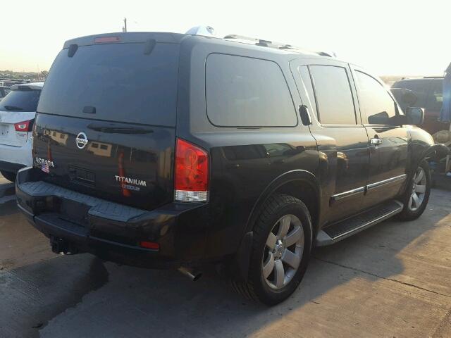 5N1BA0NDXAN617357 - 2010 NISSAN ARMADA SE BLACK photo 4