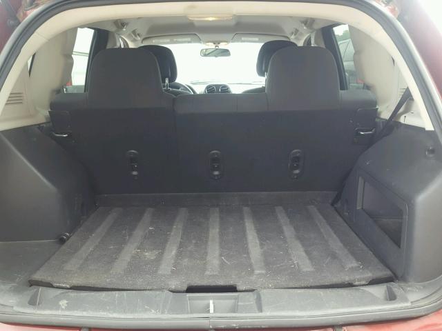 1C4NJCBA2CD526041 - 2012 JEEP COMPASS SP BURGUNDY photo 9