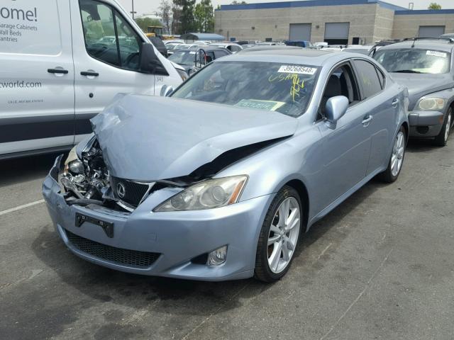 JTHBE262365010210 - 2006 LEXUS IS 350 BLUE photo 2