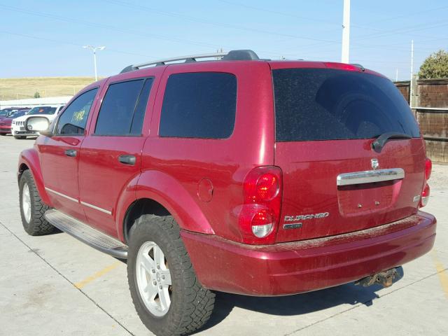 1D4HD58256F187965 - 2006 DODGE DURANGO LI RED photo 3