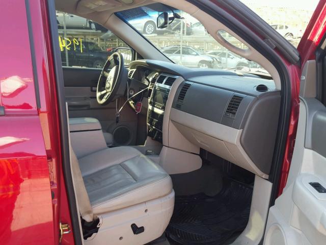 1D4HD58256F187965 - 2006 DODGE DURANGO LI RED photo 5