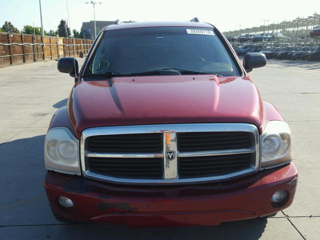 1D4HD58256F187965 - 2006 DODGE DURANGO LI RED photo 9