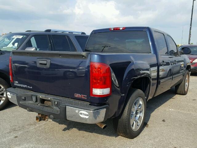 3GTEC23099G233971 - 2009 GMC SIERRA C15 BLUE photo 4