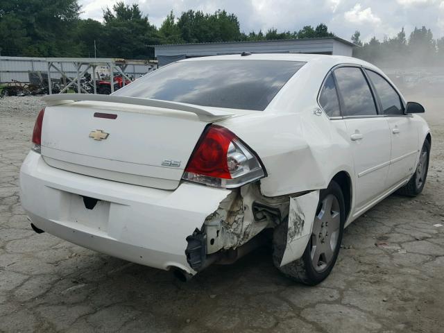 2G1WD58C869252175 - 2006 CHEVROLET IMPALA SUP WHITE photo 4