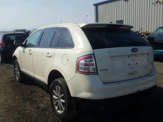 2FMDK48C08BB31176 - 2008 FORD EDGE WHITE photo 3