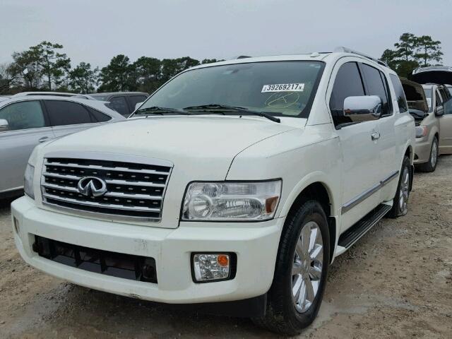 5N3AA08C09N903185 - 2009 INFINITI QX56 WHITE photo 2