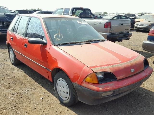 2C1MR6466M6711592 - 1991 GEO METRO BASE RED photo 1