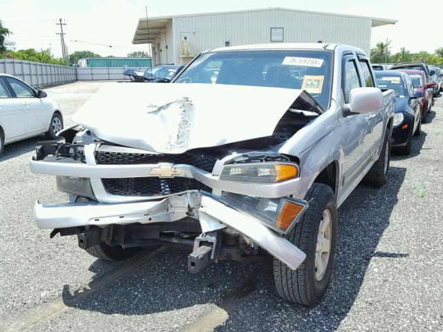 1GCDSCD98A8102607 - 2010 CHEVROLET COLORADO L SILVER photo 2