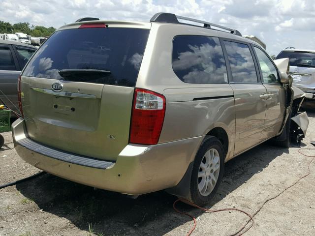 KNDMB233066099681 - 2006 KIA SEDONA EX BEIGE photo 4