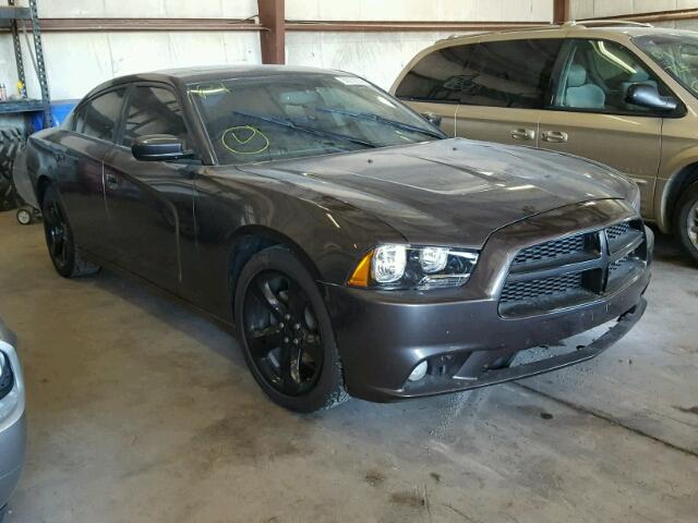 2C3CDXHG0EH360341 - 2014 DODGE CHARGER SX GRAY photo 1