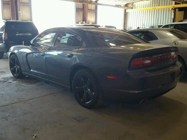 2C3CDXHG0EH360341 - 2014 DODGE CHARGER SX GRAY photo 3