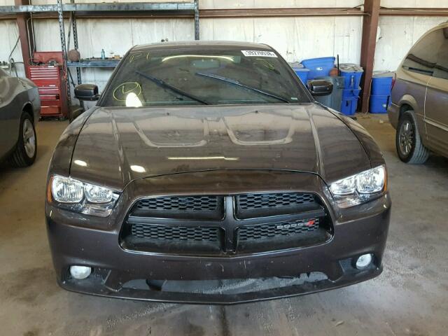 2C3CDXHG0EH360341 - 2014 DODGE CHARGER SX GRAY photo 9