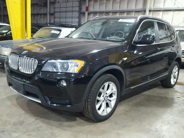 5UXWX7C53BL730118 - 2011 BMW X3 XDRIVE3 BLACK photo 2