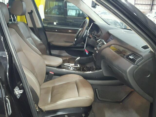 5UXWX7C53BL730118 - 2011 BMW X3 XDRIVE3 BLACK photo 5