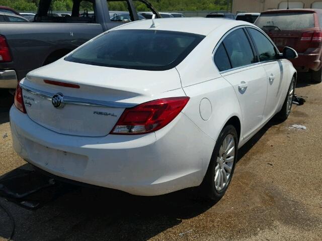 2G4GR5EK5C9122600 - 2012 BUICK REGAL WHITE photo 4