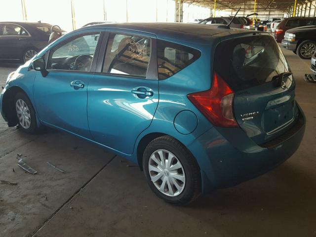 3N1CE2CP0GL395848 - 2016 NISSAN VERSA NOTE TEAL photo 3