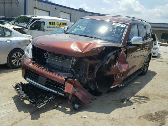 JN8AY2NC4J9550377 - 2018 NISSAN ARMADA SV MAROON photo 2