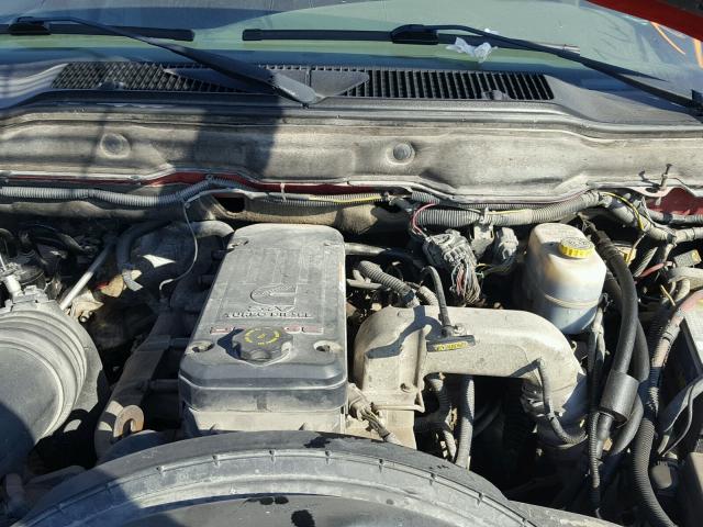 3D7KS28C95G864213 - 2005 DODGE RAM 2500 S RED photo 7