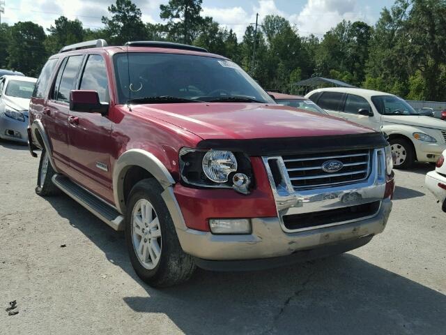 1FMEU64E76UB72395 - 2006 FORD EXPLORER RED photo 1