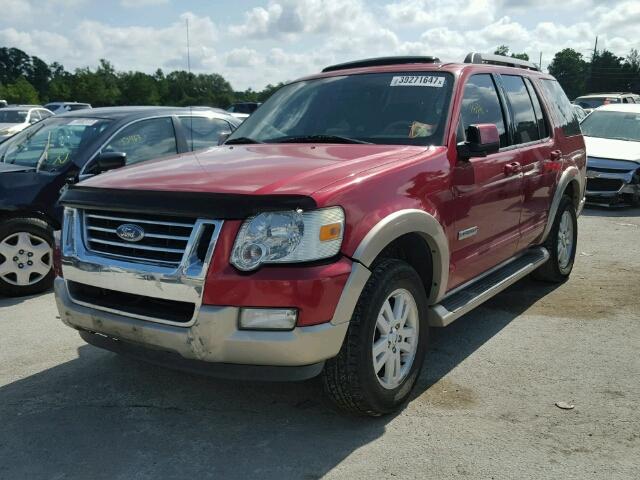 1FMEU64E76UB72395 - 2006 FORD EXPLORER RED photo 2