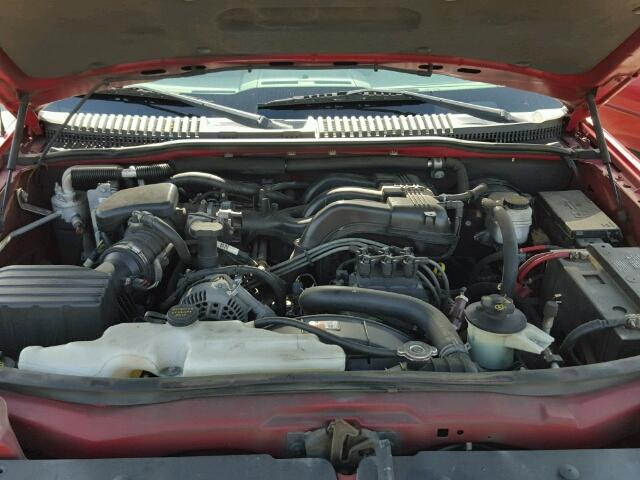 1FMEU64E76UB72395 - 2006 FORD EXPLORER RED photo 7