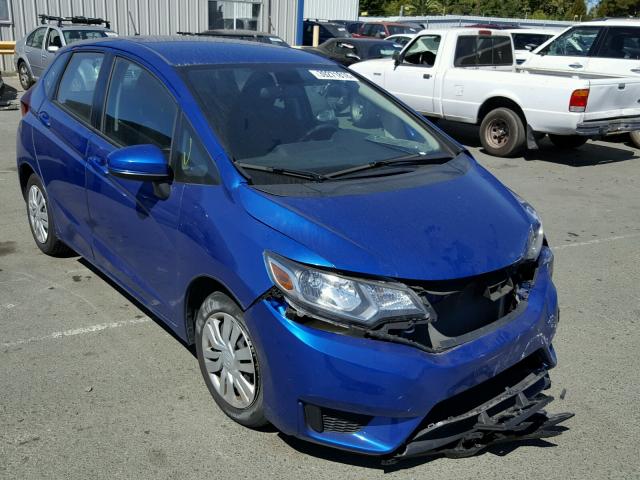 3HGGK5H55FM758414 - 2015 HONDA FIT LX BLUE photo 1