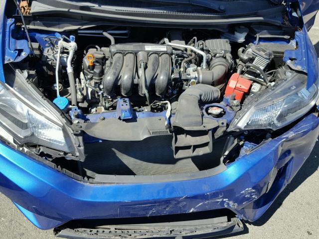 3HGGK5H55FM758414 - 2015 HONDA FIT LX BLUE photo 7