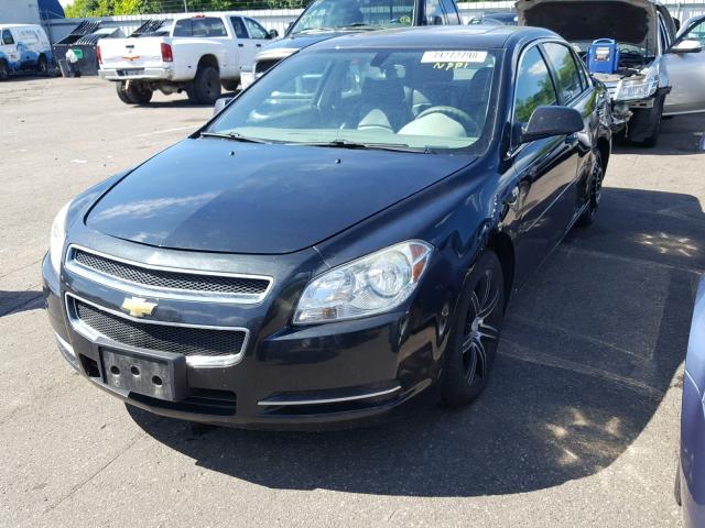 1G1ZG57B48F208827 - 2008 CHEVROLET MALIBU LS BLACK photo 2