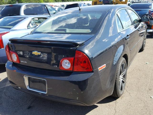 1G1ZG57B48F208827 - 2008 CHEVROLET MALIBU LS BLACK photo 4