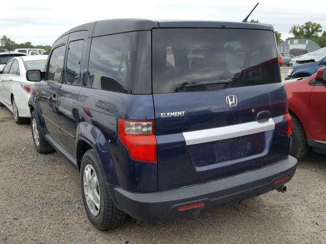 5J6YH1H3XAL001750 - 2010 HONDA ELEMENT LX BLUE photo 3