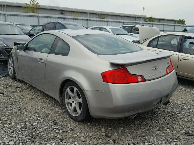 JNKCV54E83M222489 - 2003 INFINITI G35 SILVER photo 3