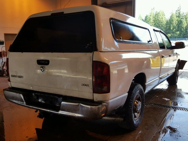 3D7KR28CX6G159904 - 2006 DODGE RAM 2500 S WHITE photo 4