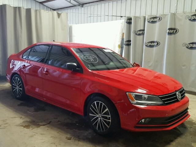 3VWD17AJ8GM303210 - 2016 VOLKSWAGEN JETTA RED photo 1