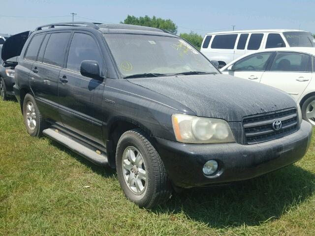 JTEGF21A520059138 - 2002 TOYOTA HIGHLANDER BLACK photo 1