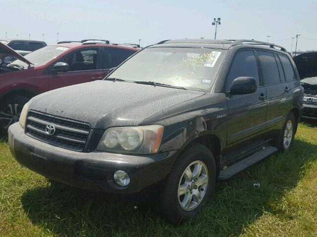 JTEGF21A520059138 - 2002 TOYOTA HIGHLANDER BLACK photo 2