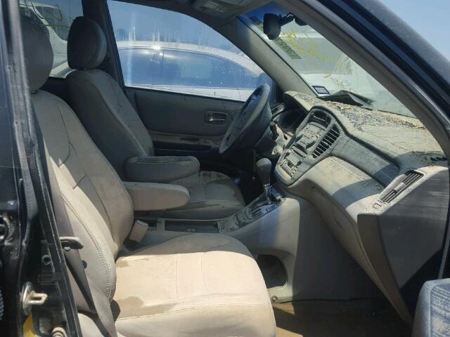 JTEGF21A520059138 - 2002 TOYOTA HIGHLANDER BLACK photo 5